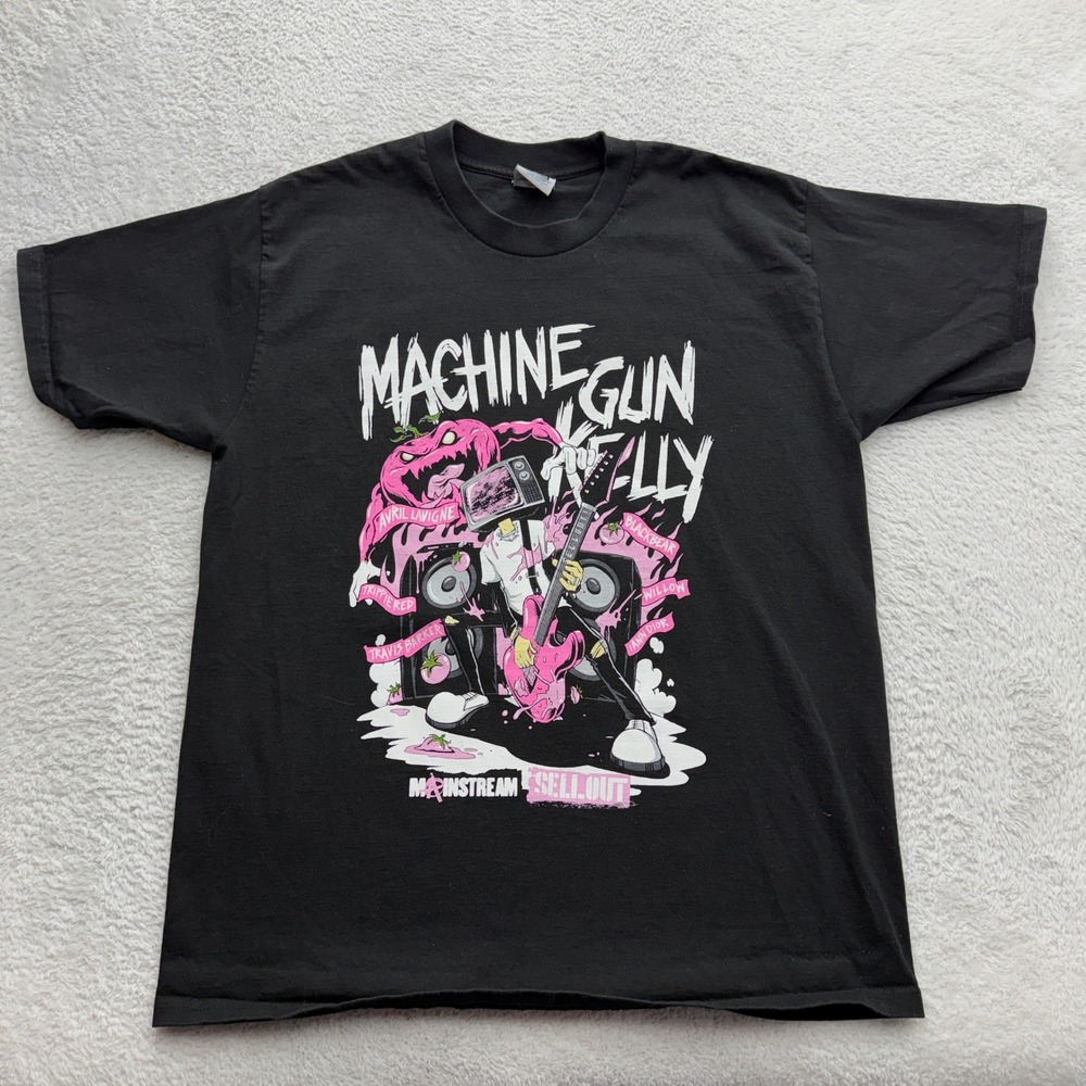 Machine Gun Kelly Mainstream Sellout Tour 2022 Graphic T-Shirt Mens XL Black